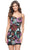 La Femme 31875 - Floral Sequin Fitted Cocktail Dress Cocktail Dresses