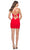 La Femme 31876 - Ladder Strap Plunge Short Dress Cocktail Dresses