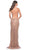 La Femme 31929 - Beaded Net Tie-Open Back Prom Dress Evening Dresses