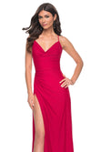 La Femme 31978 Cowl Bodice Prom Dress