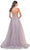 La Femme 31995 - Plunging V-Neck Sequin Tulle Prom Gown Evening Dresses