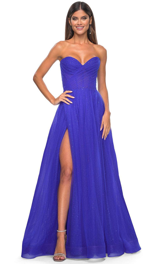 La Femme 31997 - Shirred Sweetheart Prom Dress