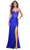 La Femme 32012 - Rhinestone Ornate Strapless Prom Gown Prom Dresses 00 / Royal Blue