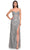 La Femme 32013 - Strapless Embroidered Lace Prom Dress Prom Dresses 00 / Silver