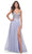 La Femme 32020 - Beaded Illusion Prom Dress Evening Dresses 00 / Light Periwinkle