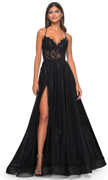 chinese dress ladies Sheath V-neck Floor-length Lace Navy Blue Formal Dress