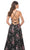 La Femme 32031 - V-Neck Floral Sequin Prom Gown Evening Dresses