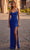 La Femme 32038 - Net Sheath Prom Dress Special Occasion Dress 00 / Royal Blue