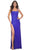 La Femme 32058 - Straight-Across Beaded Prom Dress Evening Dresses 00 / Royal Blue