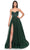 La Femme 32065 - Bustier Tulle Prom Dress Evening Dresses 00 / Dark Emerald