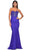 La Femme 32069 - Sweetheart Bodycon Prom Gown Evening Dresses 00 / Royal Blue