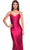 La Femme 32075 - Ruched Satin Prom Dress Special Occasion Dress