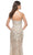 La Femme 32077 - V-Neck Rhinestone Embellished Prom Gown Prom Dresses