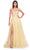 La Femme 32082 - Sweetheart Applique Prom Dress Prom Dresses 00 / Pale Yellow