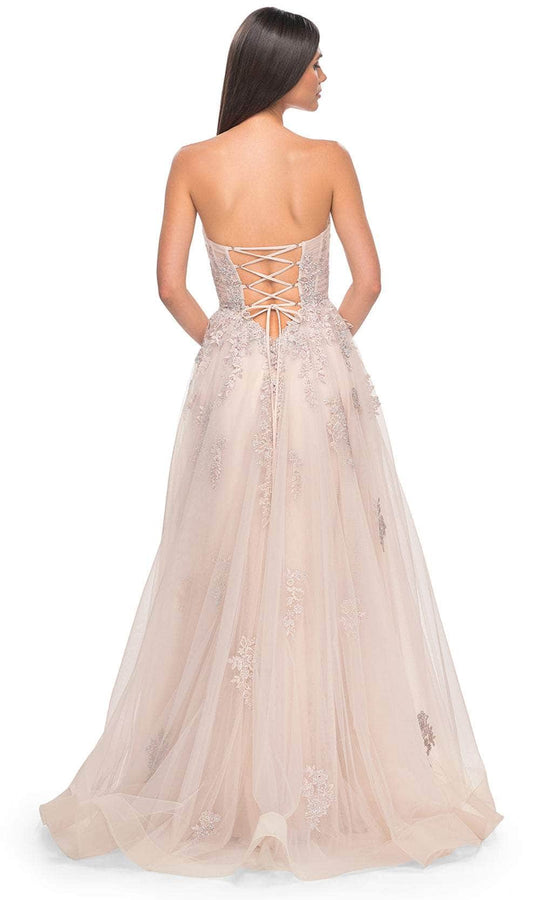 La Femme 32084 - Lace Ornate Sweetheart Prom Dress