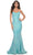 La Femme 32092 - Sweetheart Ruched Sequin Prom Gown Prom Dresses 00 / Neon Green