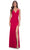 La Femme 32115 - Floor Length Sheath Prom Dress Evening Dresses 00 / Red
