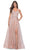 La Femme 32117 - Applique Waist Prom Dress Evening Dresses 00 / Mauve