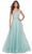 La Femme 32117 - Applique Waist Prom Dress Evening Dresses