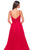 La Femme 32130 - Ruched V-Neck Prom Dress Evening Dresses