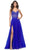 La Femme 32146 - Embellished A-Line Prom Dress Special Occasion Dress 00 / Royal Blue