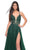 La Femme 32147 - Lace Applique Prom Dress with Slit Evening Dresses