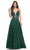 La Femme 32147 - Lace Applique Prom Dress with Slit Evening Dresses
