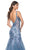 La Femme 32192 - Floral Applique Open Back Prom Gown Prom Dresses