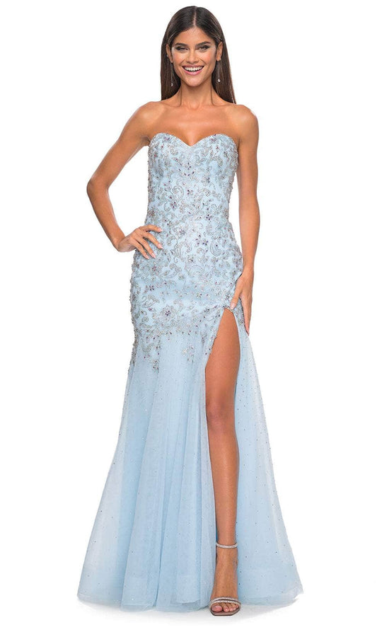 La Femme 32197 - Sweetheart Applique Prom Dress