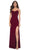 La Femme 32212 - Ruched Sweetheart Prom Dress Evening Dresses 00 / Wine