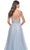 La Femme 32215 - V-Back Floral Appliqued Prom Gown Prom Dresses