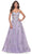La Femme 32221 - Lace Applique A-Line Prom Gown Prom Dresses