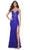La Femme 32231 - Sheer Lace Bodice Prom Dress Evening Dresses 00 / Royal Blue