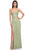 La Femme 32236 - Rhinestone Fishnet Prom Dress Special Occasion Dress 00 / Sage