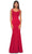La Femme 32268 - Bustier Bodice Scoop Prom Gown Formal Gowns 00 / Red