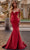 La Femme 32269 - Plunging Mermaid Prom Dress Evening Dresses 00 / Red
