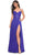 La Femme 32276 - Lace Bustier Prom Dress Evening Dresses 00 / Royal Blue