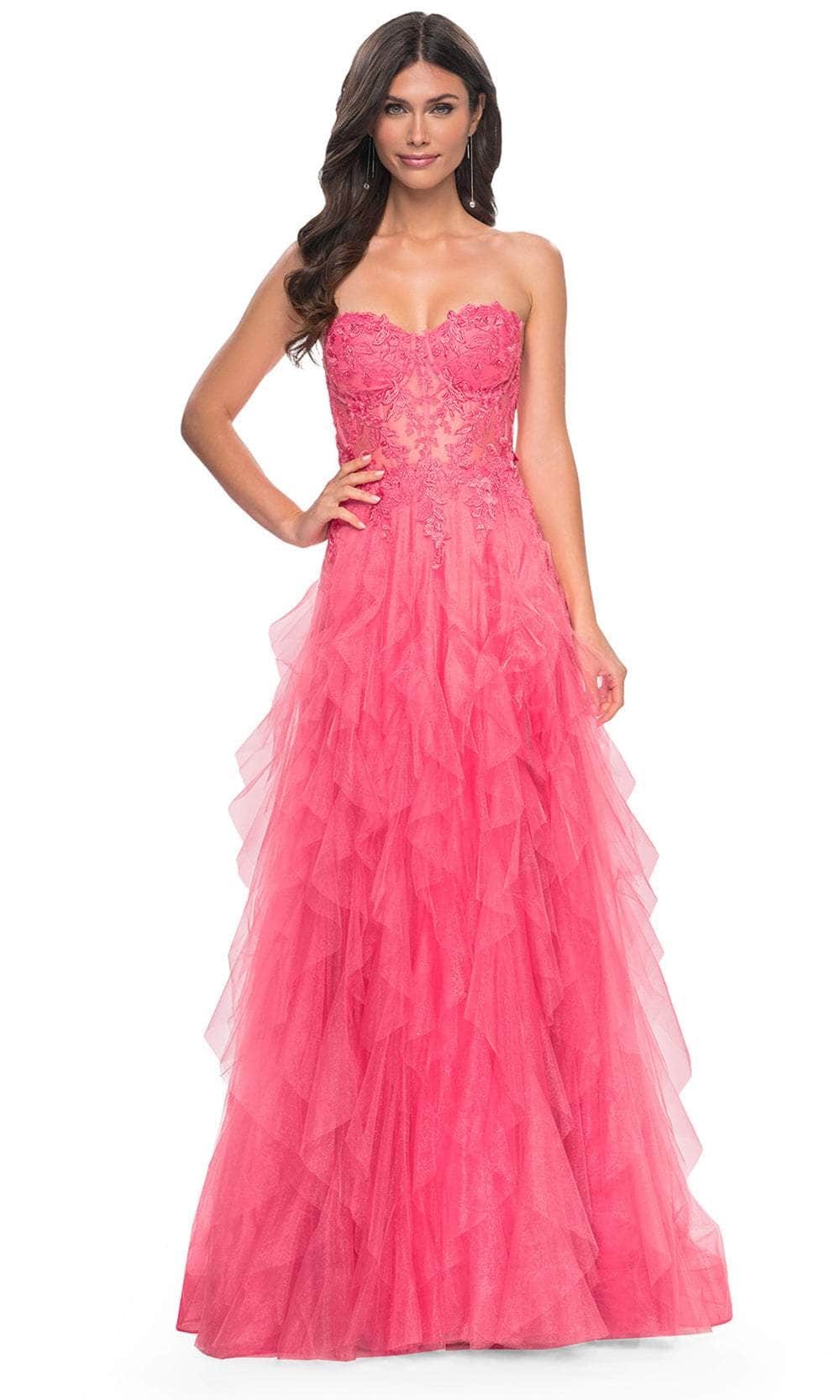 WPPUPP Tea-Length Tulle Prom Dress - Sweetheart Neckline, Spaghetti Straps, With Pockets!