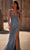 La Femme 32292 - Deep V-Neck Sheer Corset Prom Gown Evening Dresses