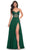 La Femme 32296 - High Slit Chiffon Prom Dress Evening Dresses 00 / Emerald