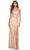 La Femme 32301 - Embroidered Corset Strapless Prom Dress Prom Dresses 00 / Light Gold
