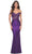 La Femme 32302 - Applique Corset Prom Dress Prom Dresses 00 / Royal Purple