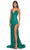 La Femme 32308 - V-Neck Lace-Up Back Prom Dress Evening Dresses