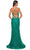 La Femme 32308 - V-Neck Lace-Up Back Prom Dress Evening Dresses