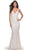 La Femme 32309 - Deep V-Neck Beaded Lace Prom Dress Evening Dresses