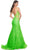 La Femme 32314 - Plunging Neckline Floral Lace Prom Gown Prom Dresses