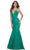 La Femme 32315 - V-Neck Lace Mermaid Prom Gown Prom Dresses