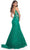 La Femme 32315 - V-Neck Lace Mermaid Prom Gown Prom Dresses