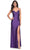 La Femme 32317 - Sleeveless Open Tie-Back Prom Gown Special Occasion Dress 00 / Royal Purple