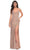 La Femme 32331 - Lace-Up Back Sequin Prom Dress Evening Dresses 00 / Nude